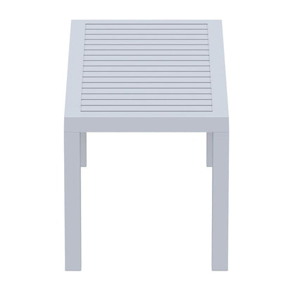 Ocean Rectangle Cofee Table Silver Gray