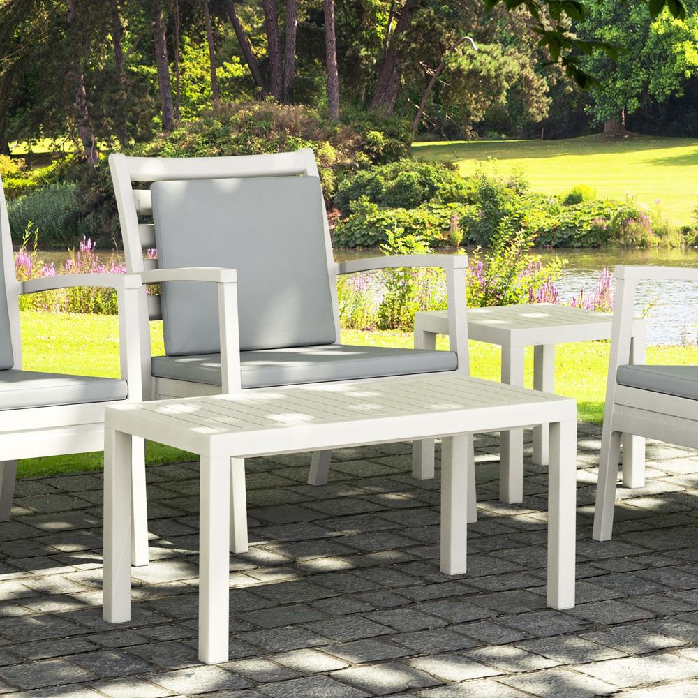 Ocean Rectangle Cofee Table White