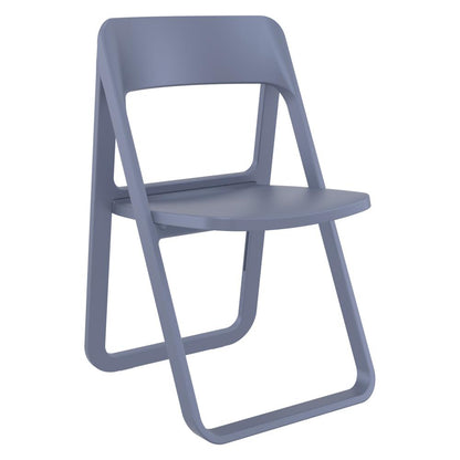 Dream Folding Outdoor Bistro Set with 2 Chairs Dark Gray