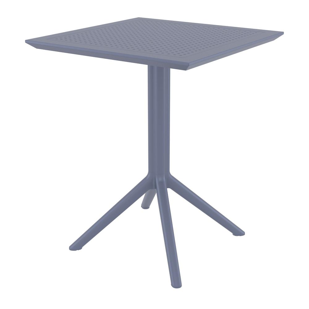 Dream Folding Outdoor Bistro Set with 2 Chairs Dark Gray