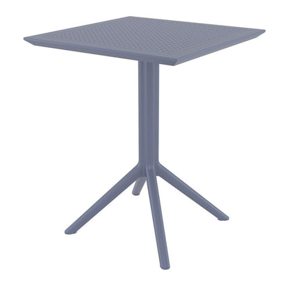 Dream Folding Outdoor Bistro Set with 2 Chairs Dark Gray