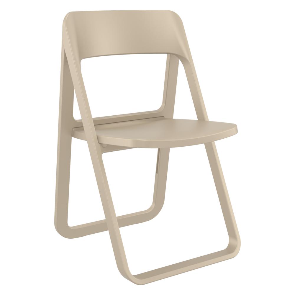 Dream Folding Outdoor Bistro Set with 2 Chairs Taupe