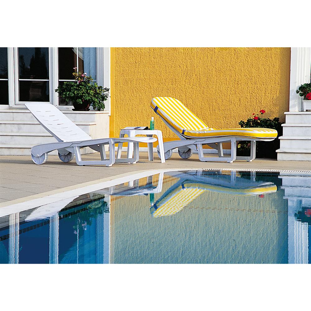 Sundance Pool Chaise Lounge White, Set of 2