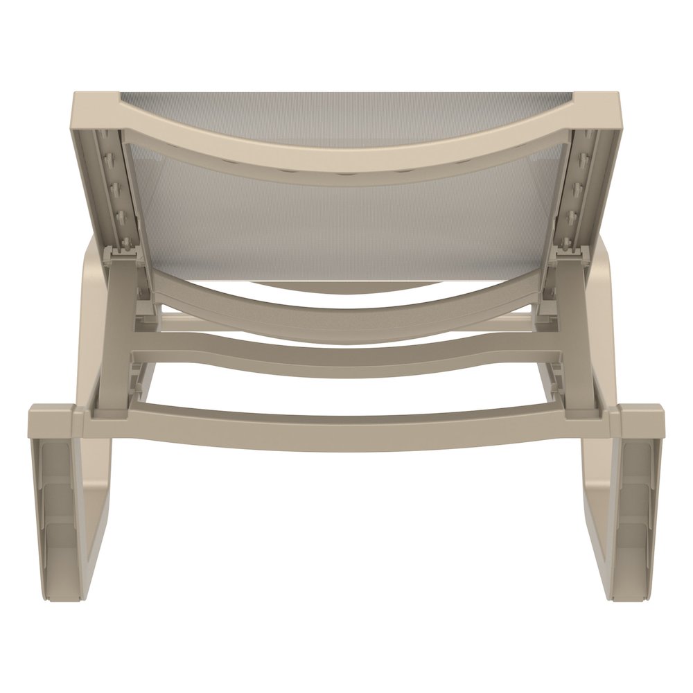 Rio Sling Chaise Taupe Frame Taupe Sling