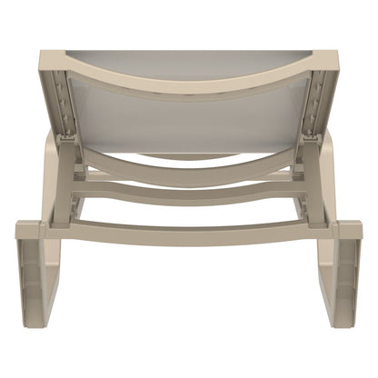 Rio Sling Chaise Taupe Frame Taupe Sling