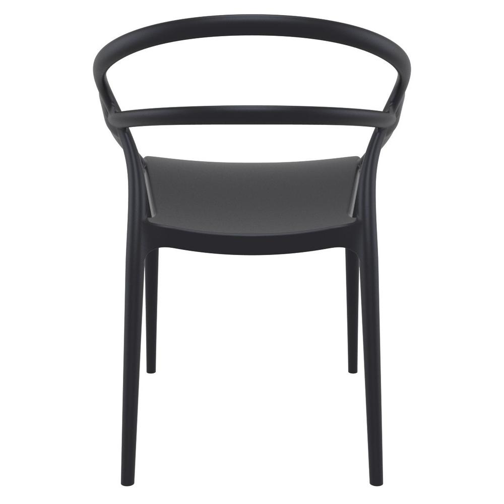 Mila Dining Arm Chair Black, Set of 2