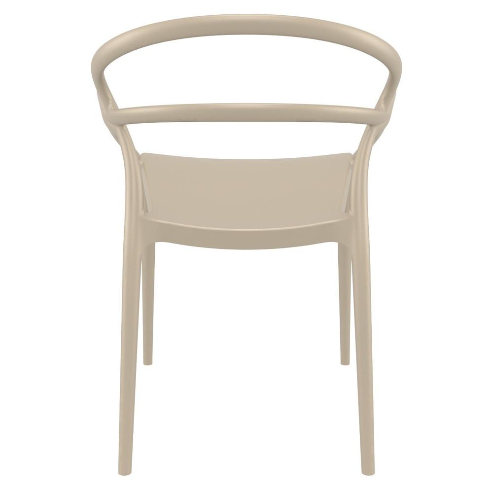 Mila Dining Arm Chair Taupe, Set of 2