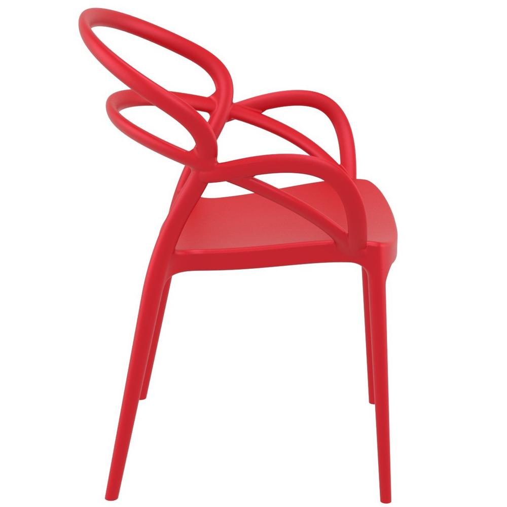 Mila Dining Arm Chair Red, Set of 2