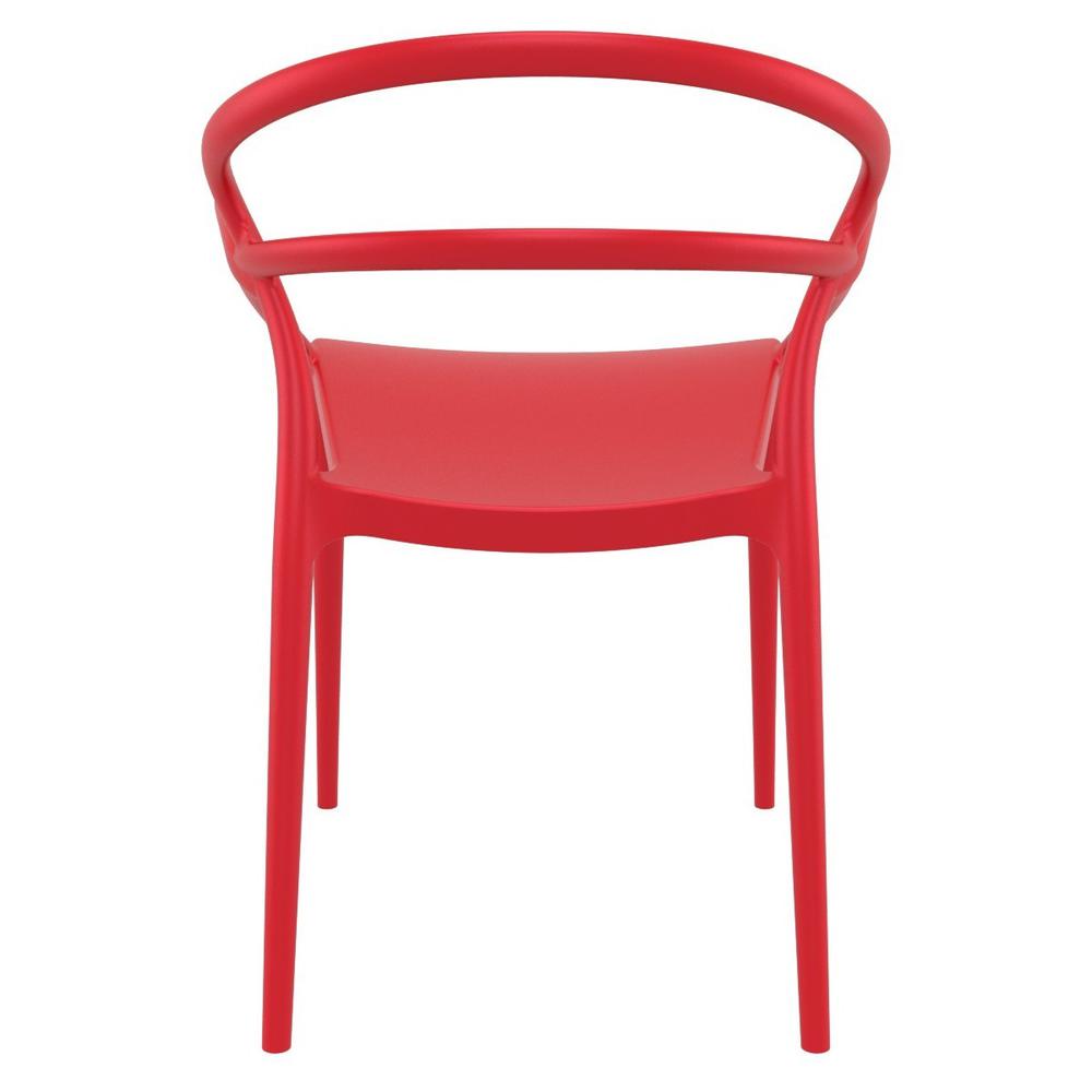 Mila Dining Arm Chair Red, Set of 2