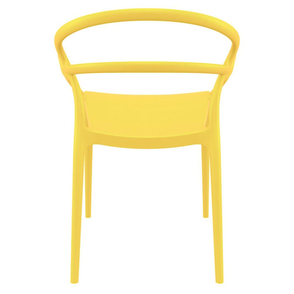 Mila Dining Arm Chair Yellow, Set of 2