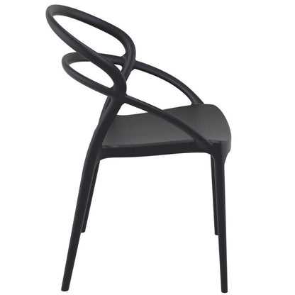 Pia Dining Chair Black, Set of 2