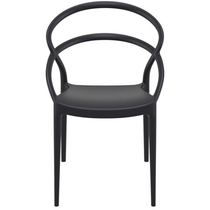 Pia Dining Chair Black, Set of 2