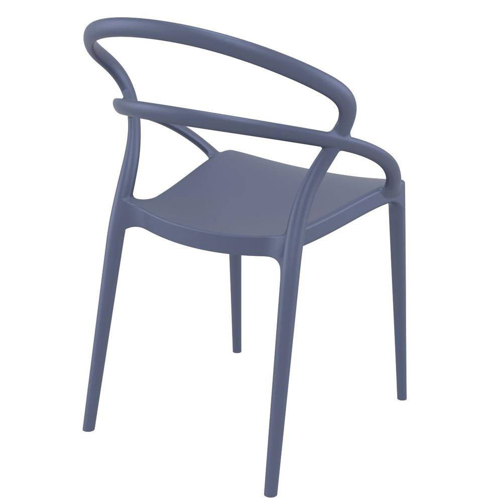 Pia Dining Chair Dark Gray, Set of 2