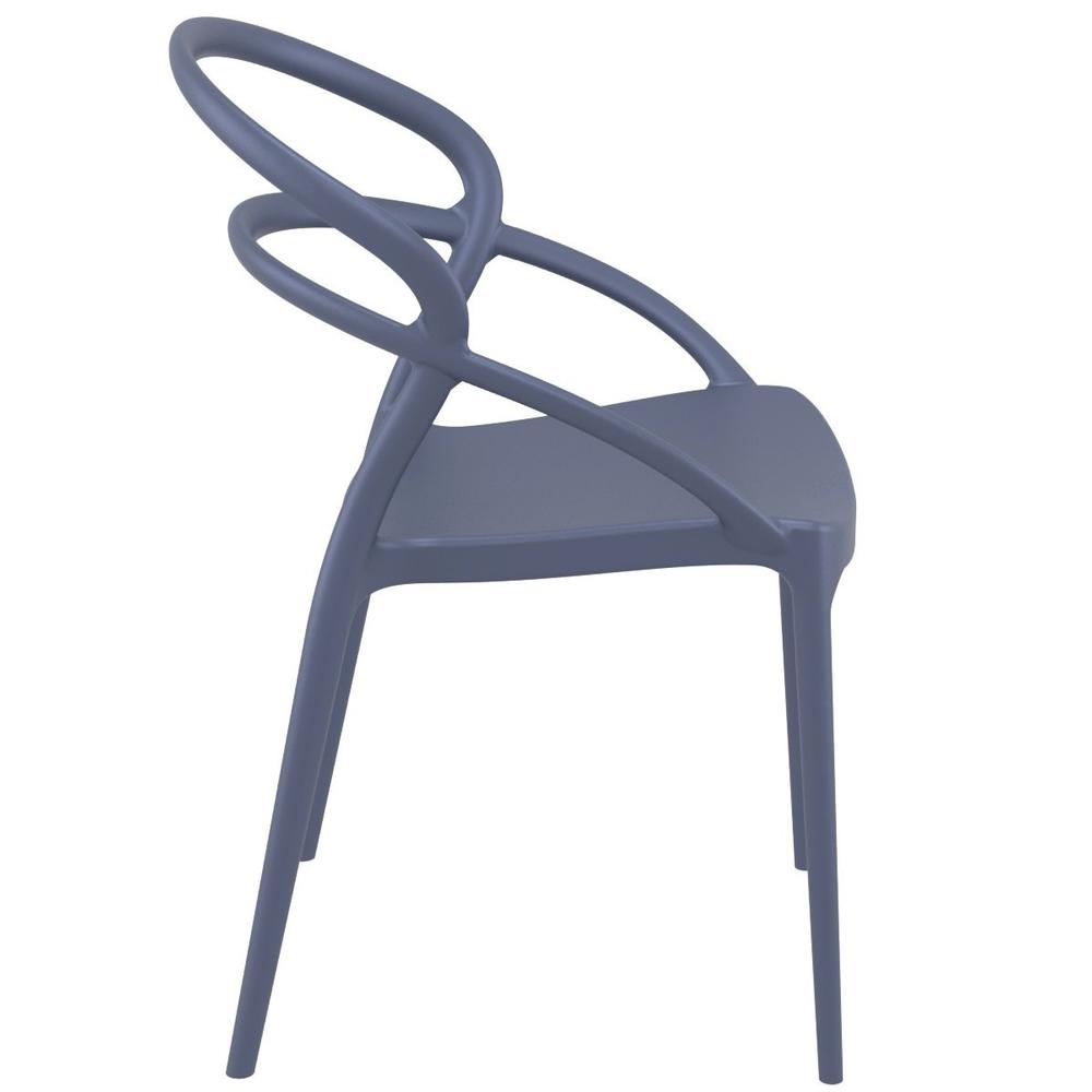Pia Dining Chair Dark Gray, Set of 2