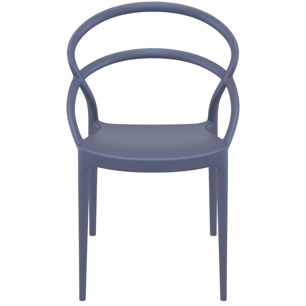 Pia Dining Chair Dark Gray, Set of 2