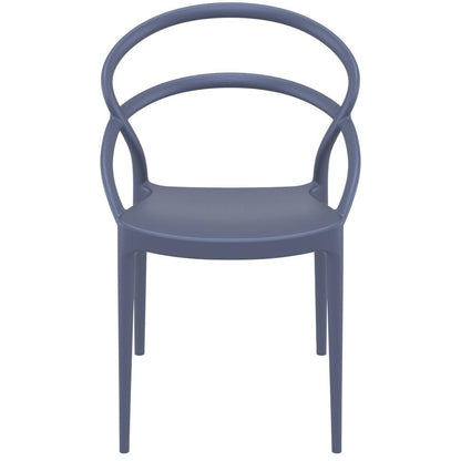 Pia Dining Chair Dark Gray, Set of 2