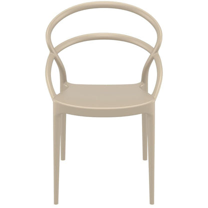 Pia Dining Chair Taupe, Set of 2