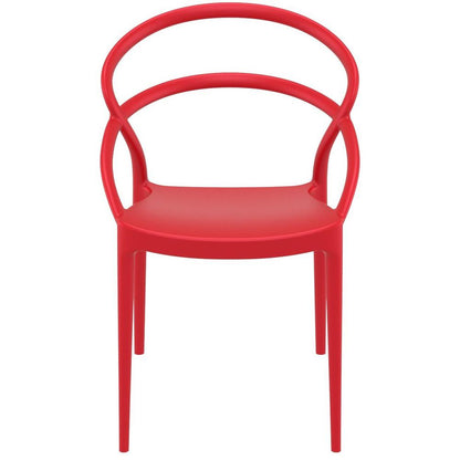 Pia Dining Chair Red, Set of 2