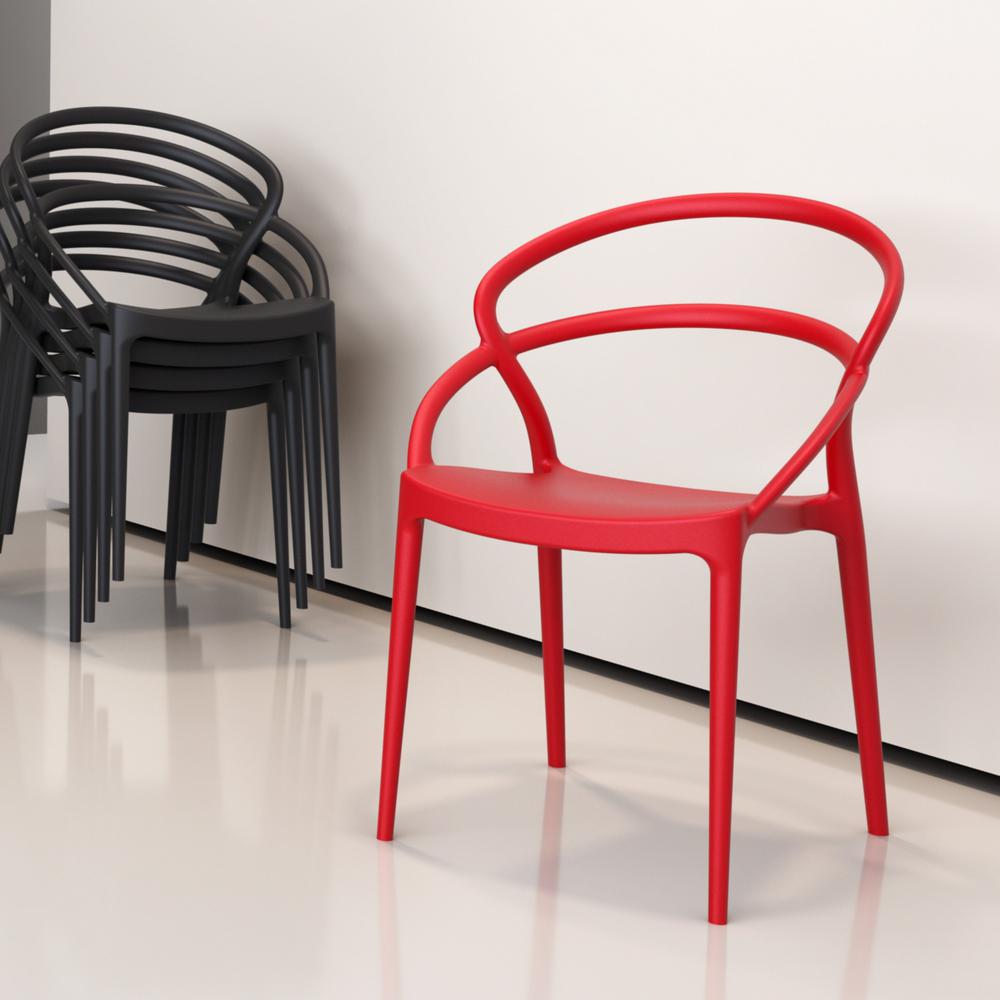 Pia Dining Chair Red, Set of 2