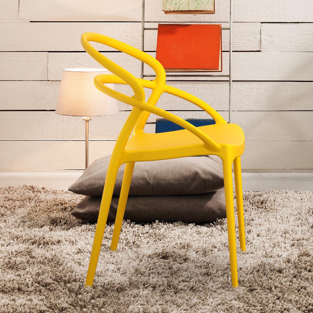 Pia Dining Chair Yellow, Set of 2