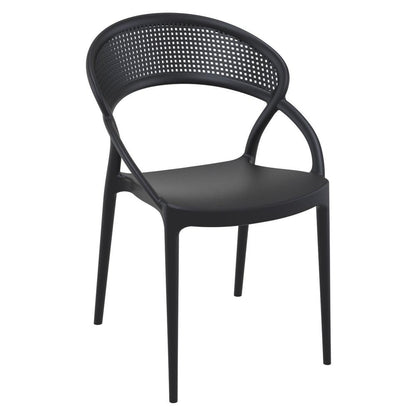 Sunset Dining Chair Black, Set of 2