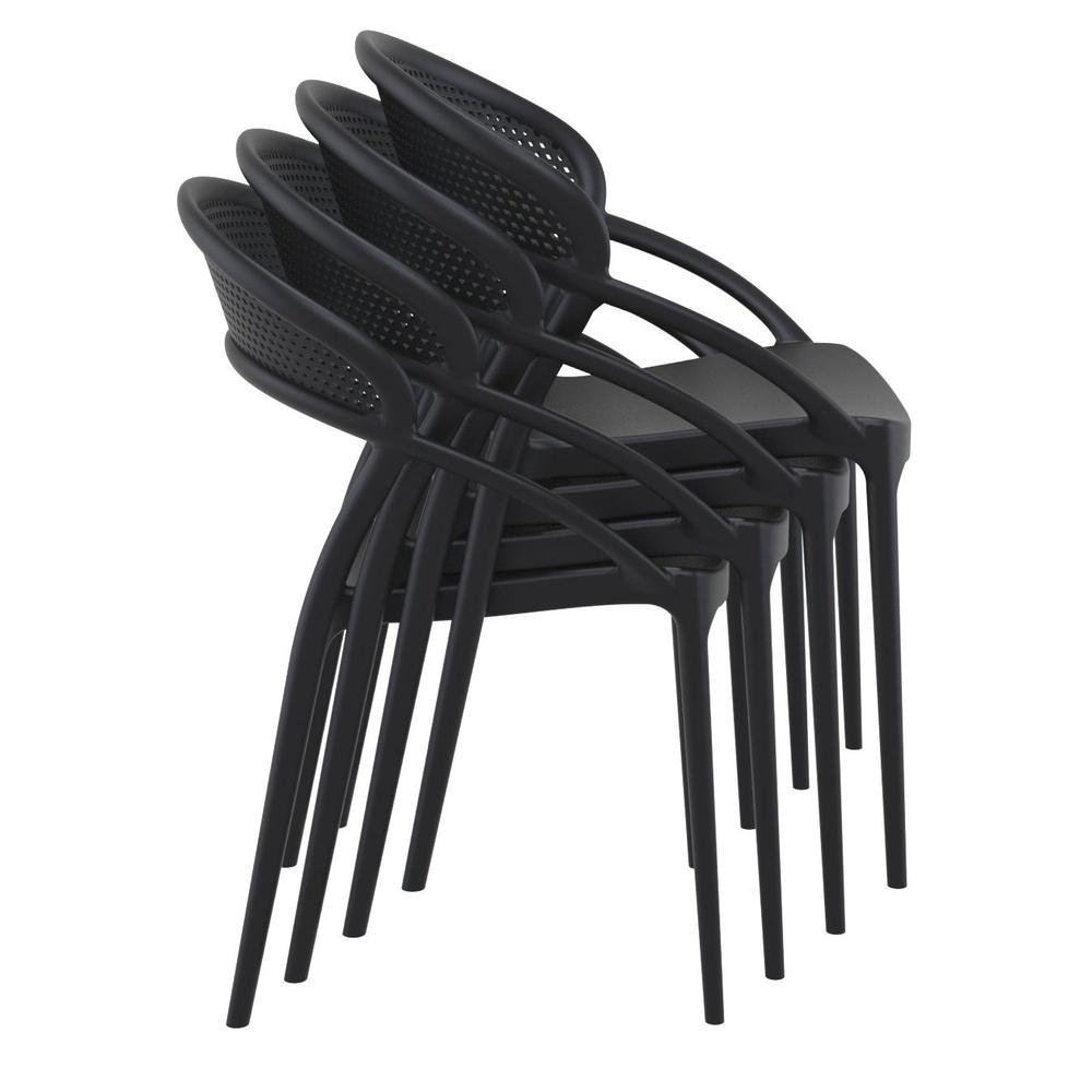 Sunset Dining Chair Black, Set of 2