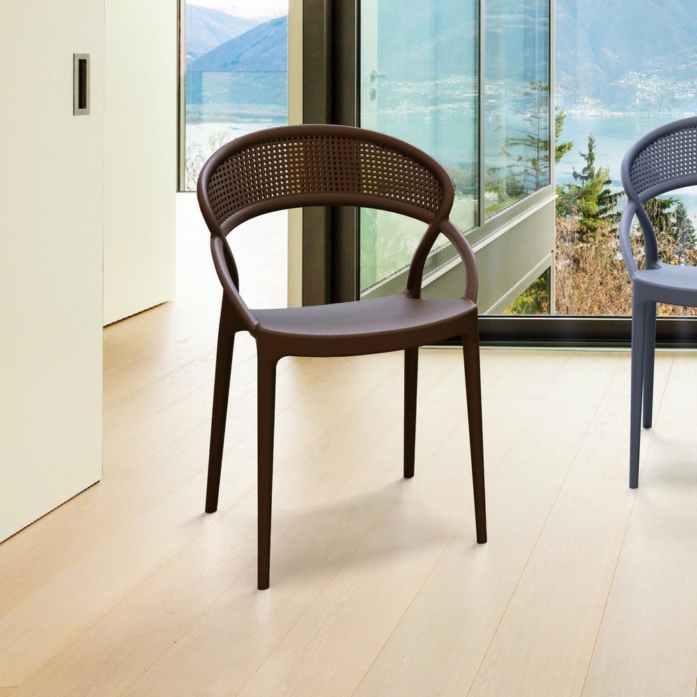 Sunset Dining Chair Brown, Set of 2