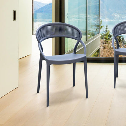 Sunset Dining Chair Dark Gray, Set of 2