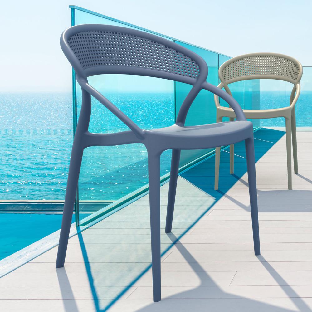 Sunset Dining Chair Dark Gray, Set of 2