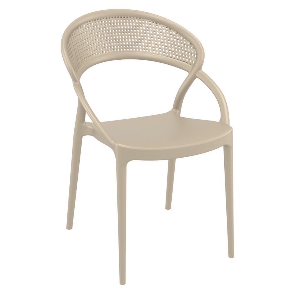 Sunset Dining Chair Taupe, Set of 2