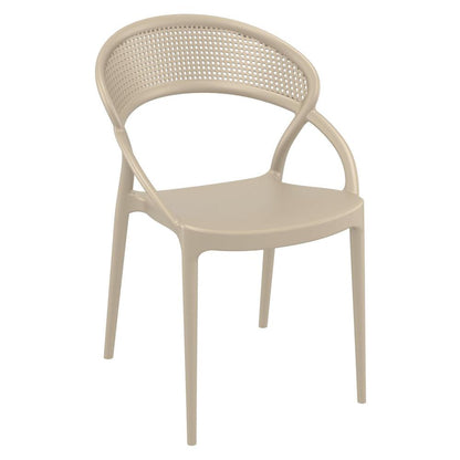 Sunset Dining Chair Taupe, Set of 2