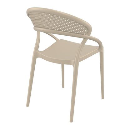 Sunset Dining Chair Taupe, Set of 2