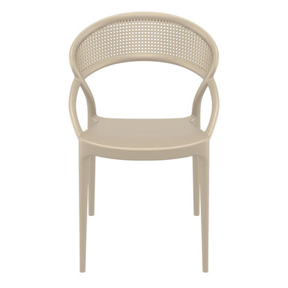 Sunset Dining Chair Taupe, Set of 2