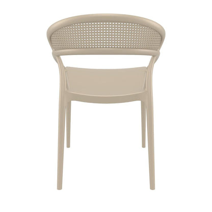 Sunset Dining Chair Taupe, Set of 2