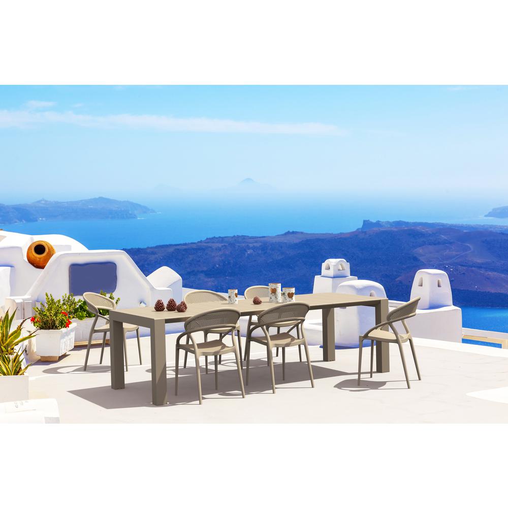 Sunset Dining Chair Taupe, Set of 2