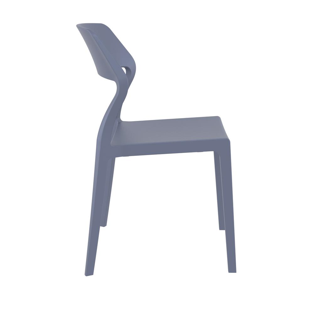 Snow Dining Chair Dark Gray, Set of 2