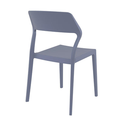 Snow Dining Chair Dark Gray, Set of 2
