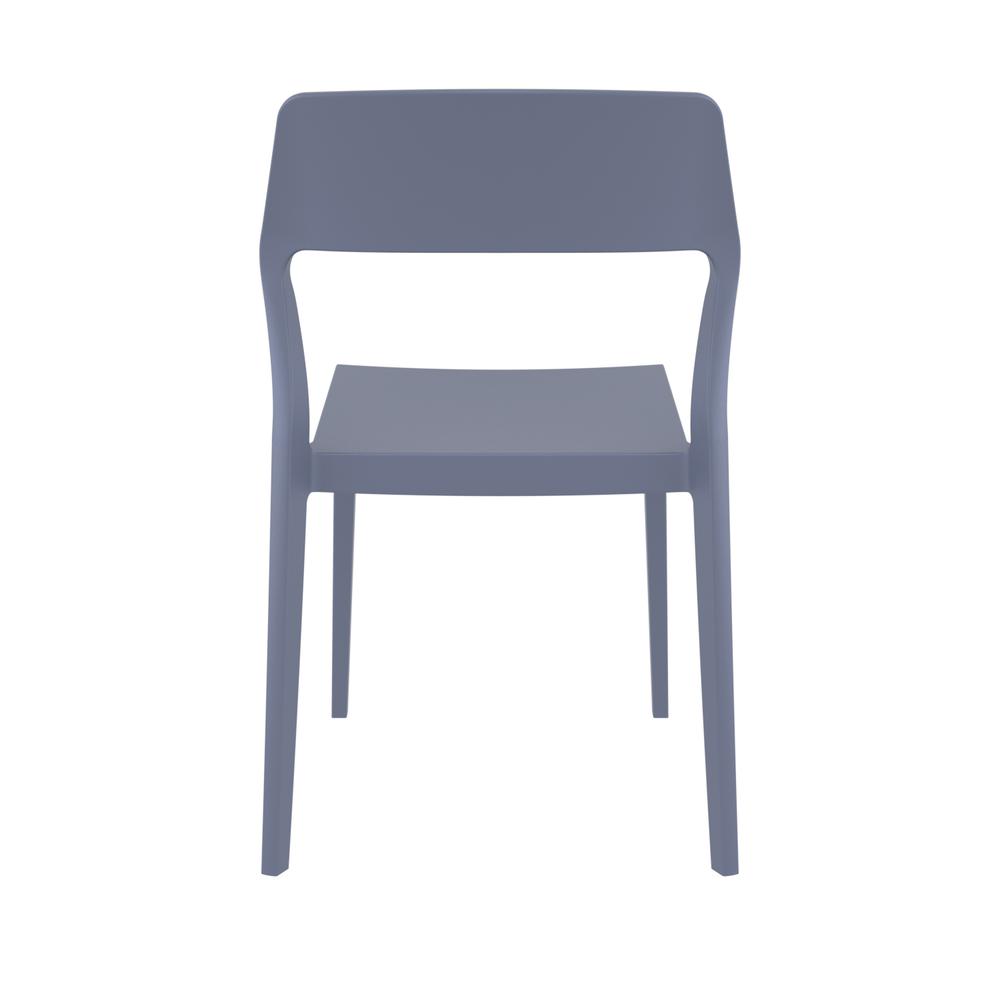Snow Dining Chair Dark Gray, Set of 2