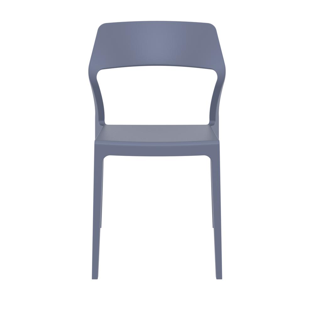 Snow Dining Chair Dark Gray, Set of 2