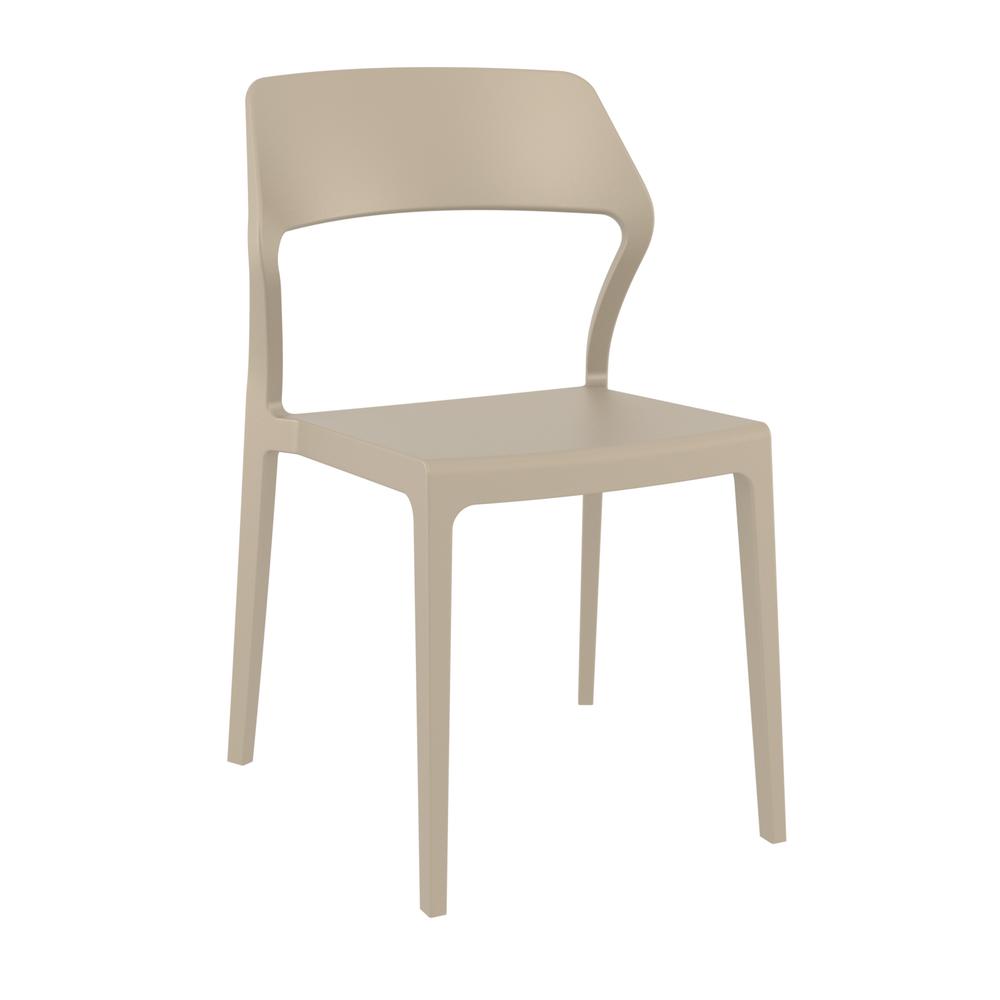 Snow Dining Chair Taupe, Set of 2