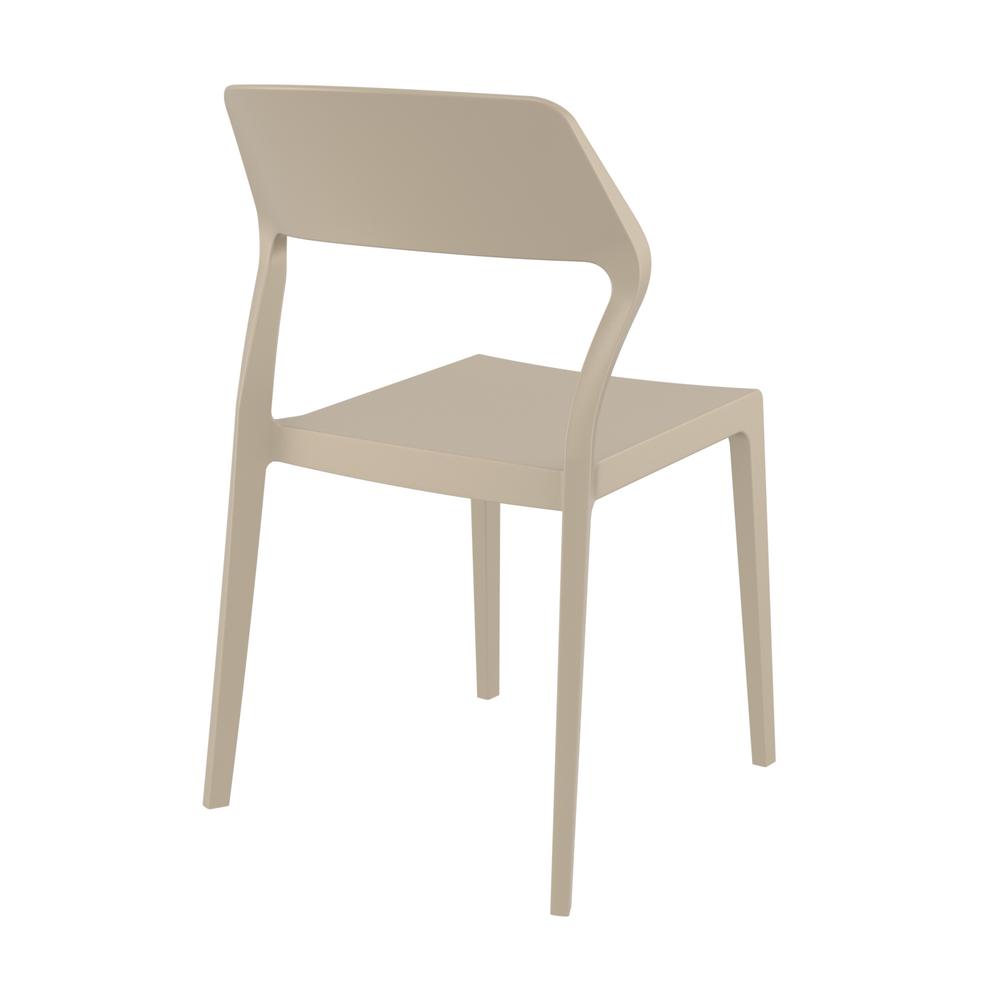 Snow Dining Chair Taupe, Set of 2