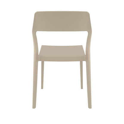 Snow Dining Chair Taupe, Set of 2