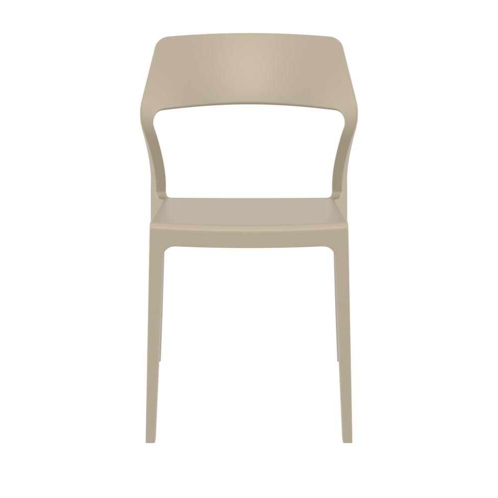 Snow Dining Chair Taupe, Set of 2