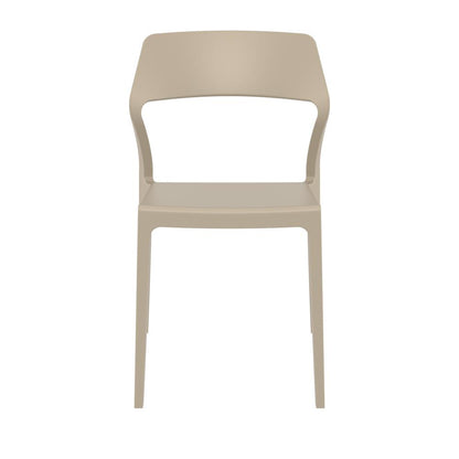 Snow Dining Chair Taupe, Set of 2