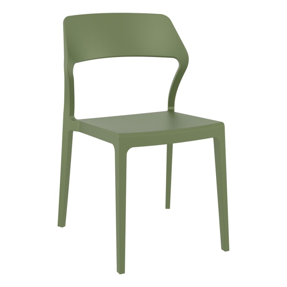 Snow Dining Chair Olive Green, Set of 2