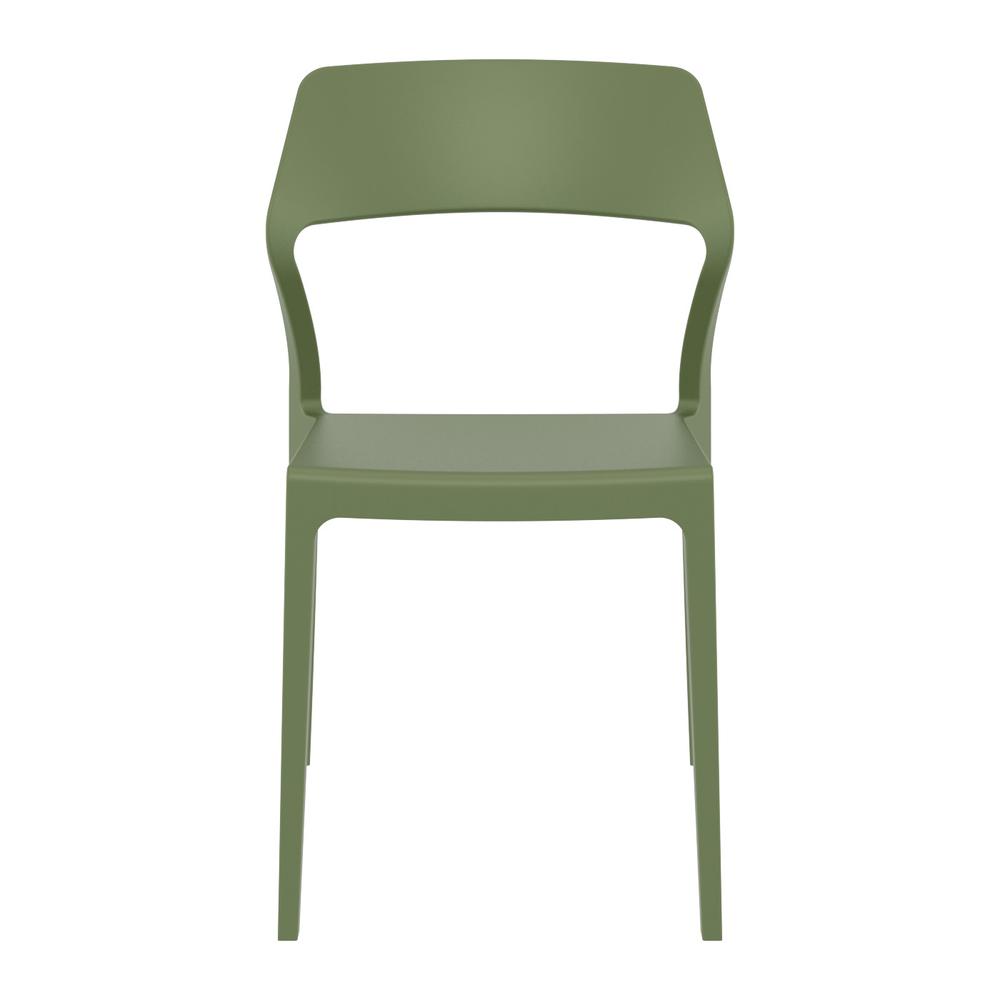Snow Dining Chair Olive Green, Set of 2