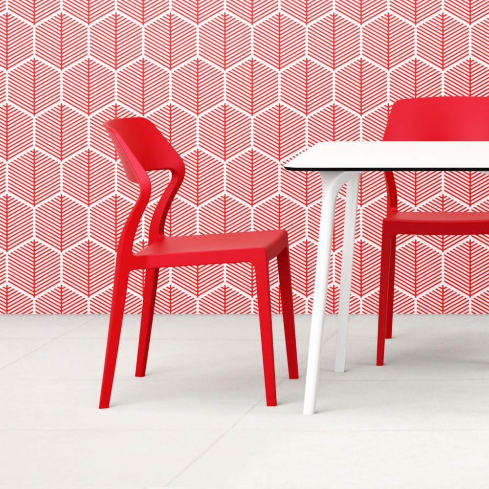 Snow Dining Chair Red, Set of 2