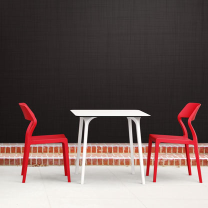 Snow Dining Chair Red, Set of 2