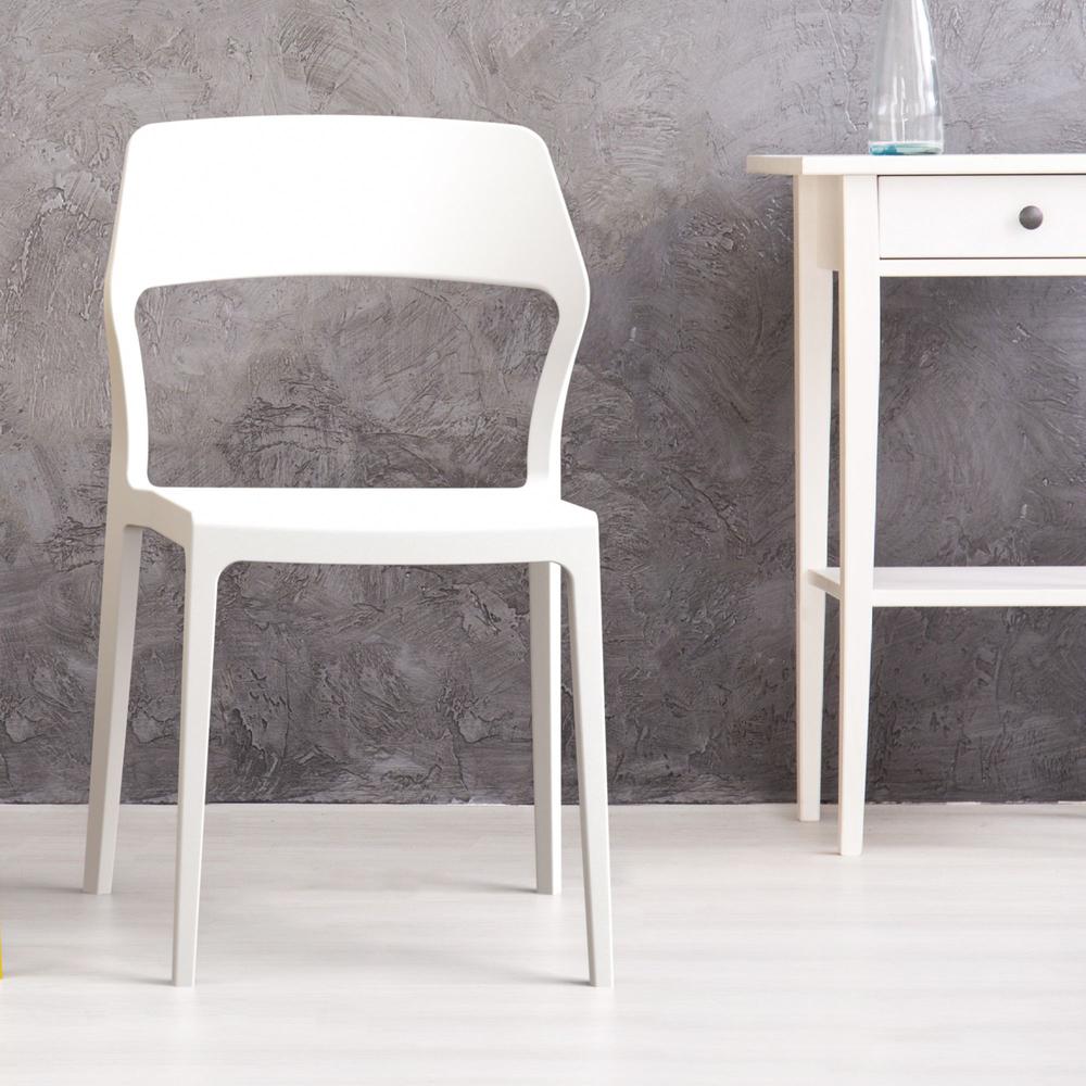 Snow Dining Chair White, Set of 2