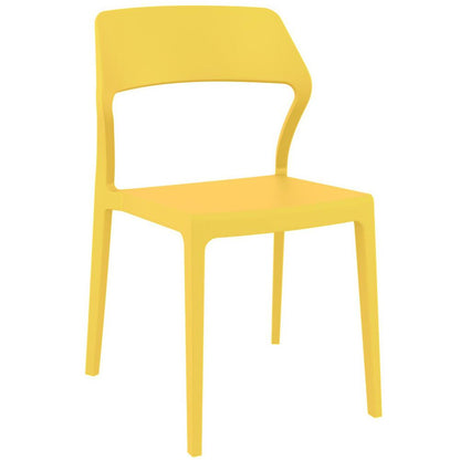 Snow Dining Chair Yellow, Set of 2